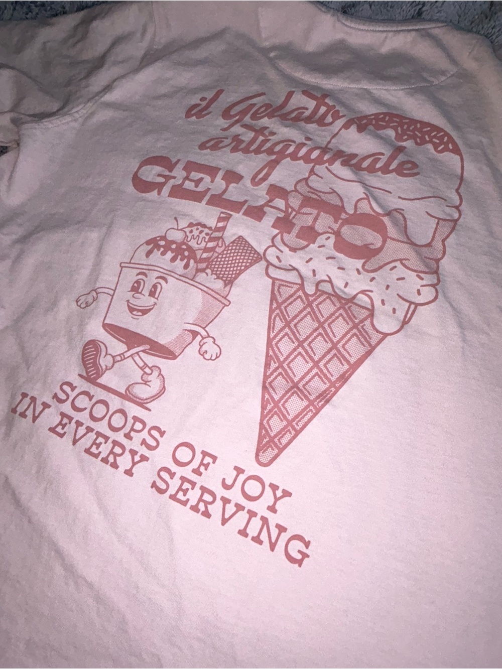 Pink Graphic Gelato Tee - Scoops of Joy